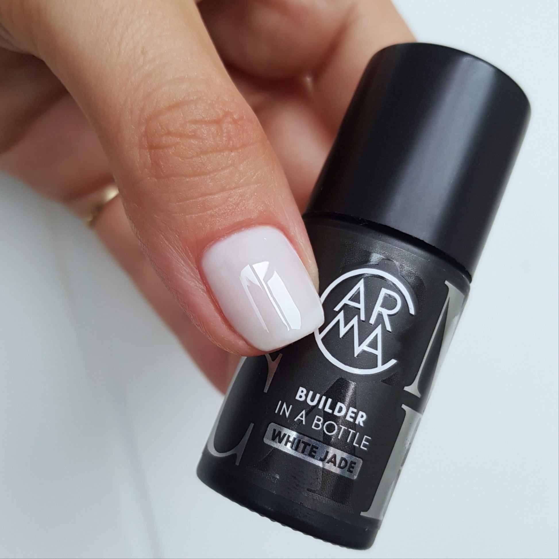BIAB White Jade French Manicure