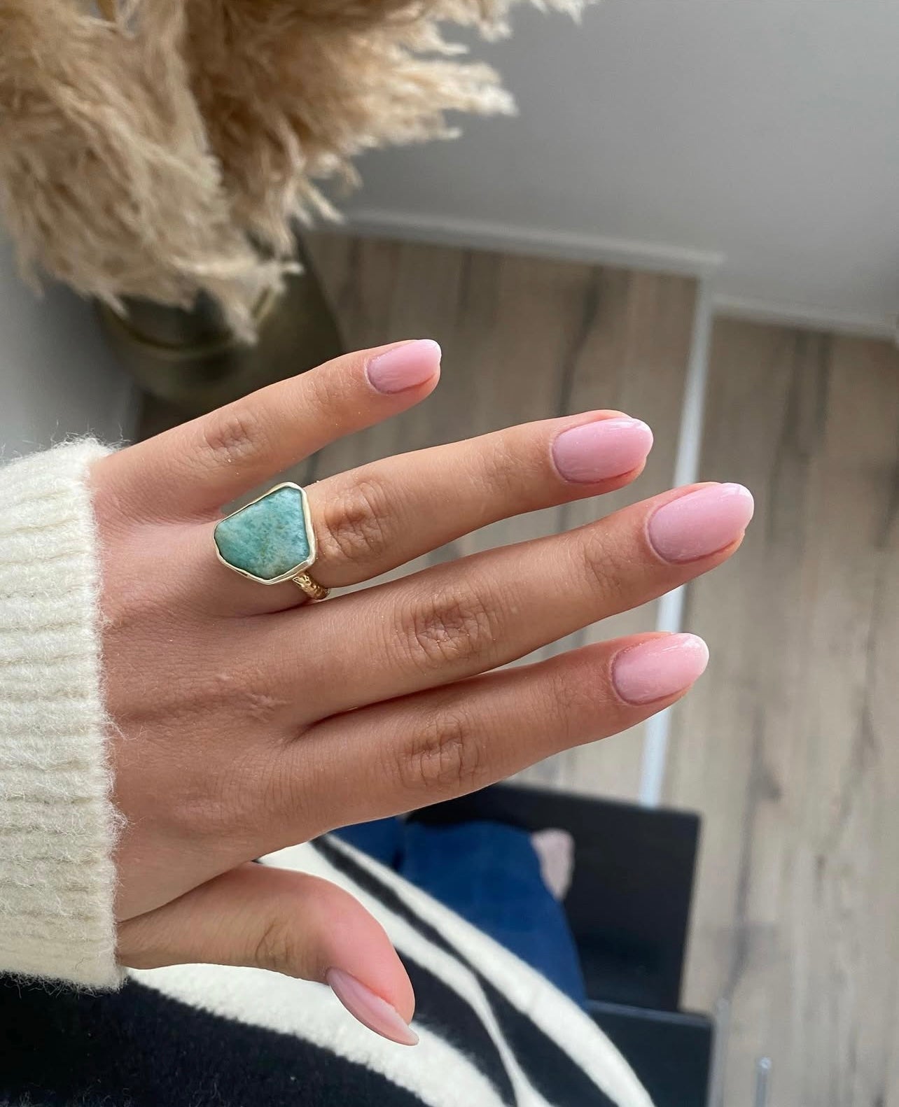 Carma Cosmetics Roze Rubber base met holo shimmers