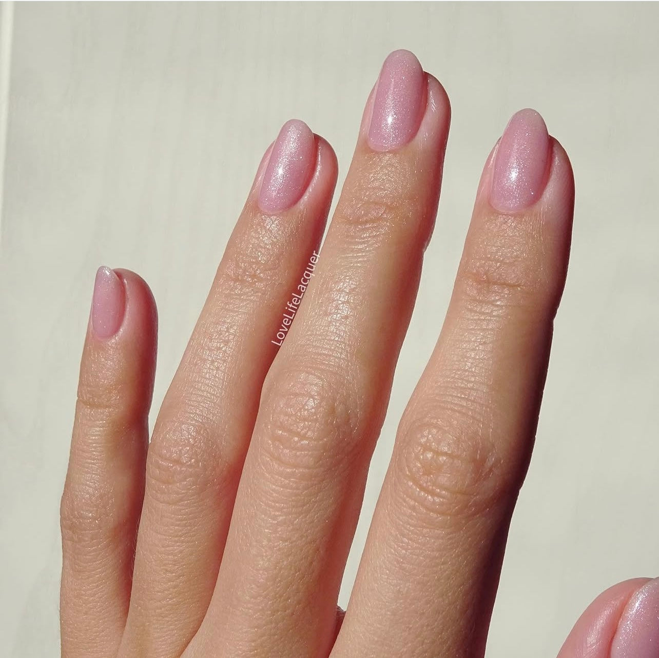 Rubber Base Shimmer, Glossy, Pink Sugar Dune