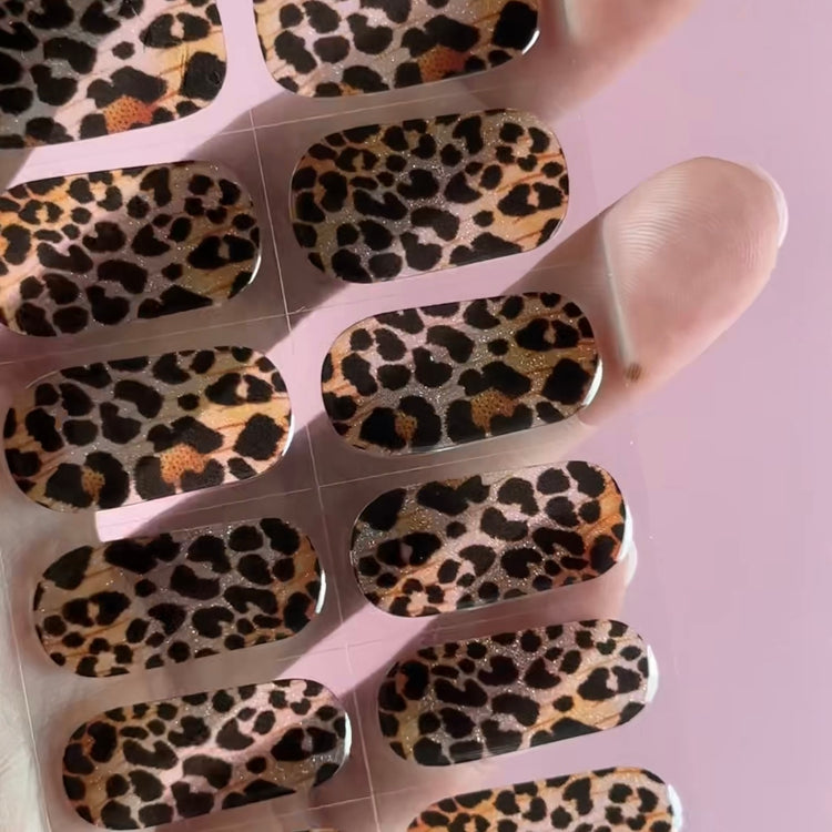 Gel Nail Stickers met dierenprint