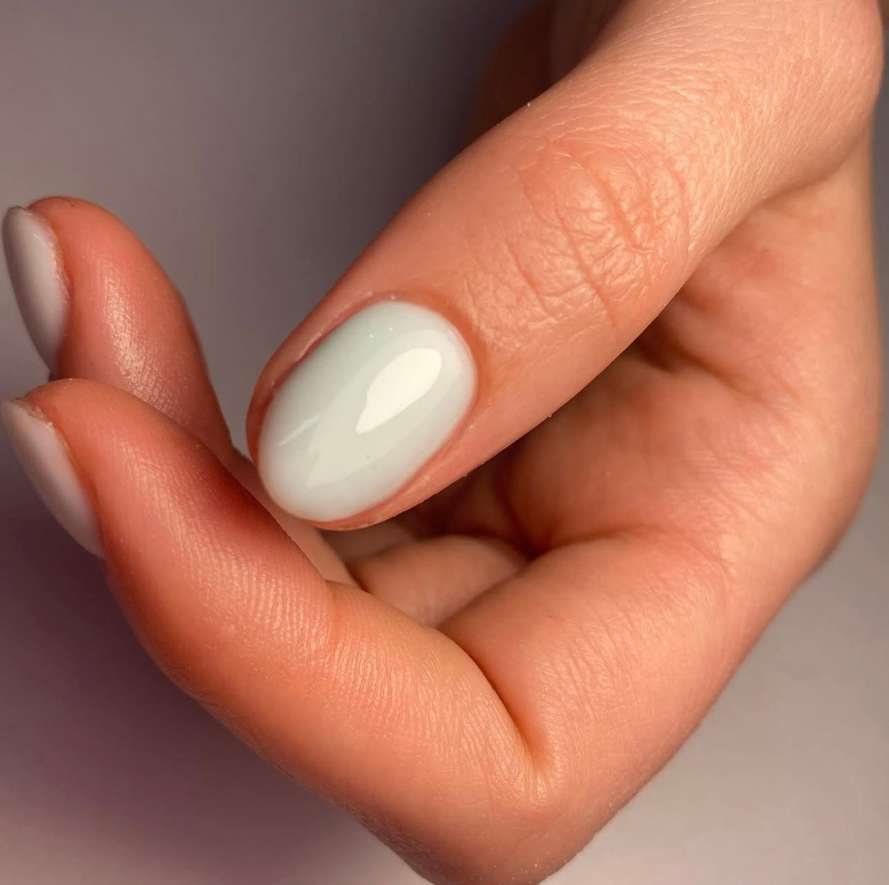 Rubber Base zacht groene gel nagels