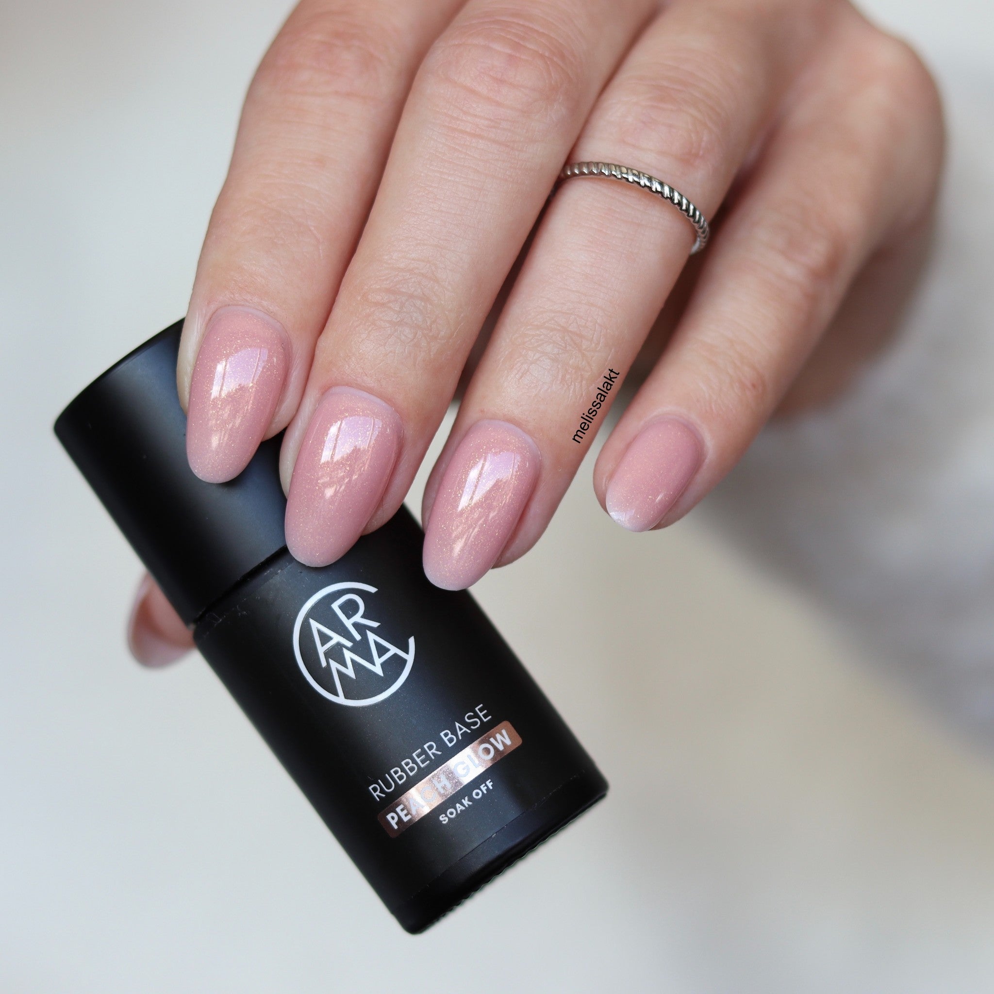 Rubber Base Peach Glow